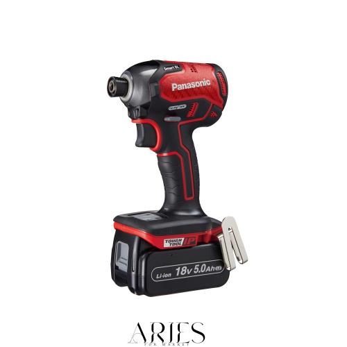 パナソニック 充電インパクトドライバー 18V 5.0Ah電池パック×2個 充電器 大収納ケース付 デュアル (14.4V/18V) スマートBL 170N・m(18V