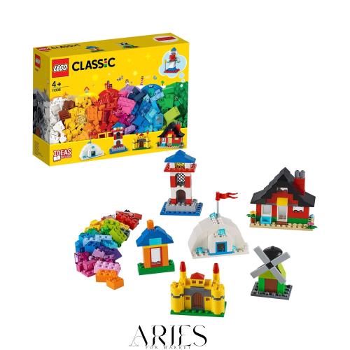 レゴ(LEGO) クラシック アイデアパーツ〈お家セット〉 11008 おもちゃ ブロック プレゼント 宝石 クラフト 男の子 女の子 4歳以上
