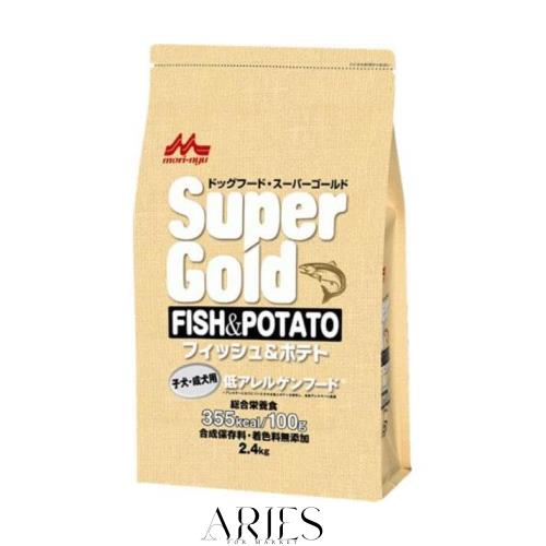 【セット販売】スーパーゴールド フィッシュ＆ポテト 子犬・成犬用 2.4kg×2コ