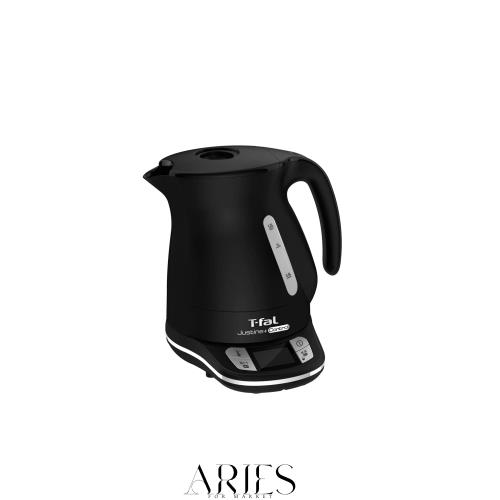 ティファール 電気ケトル 1.2L 温度調節 7段階 「ジャスティン コントロール ブラック」 保温 自動電源オフ 空だき防止 KO7558JP