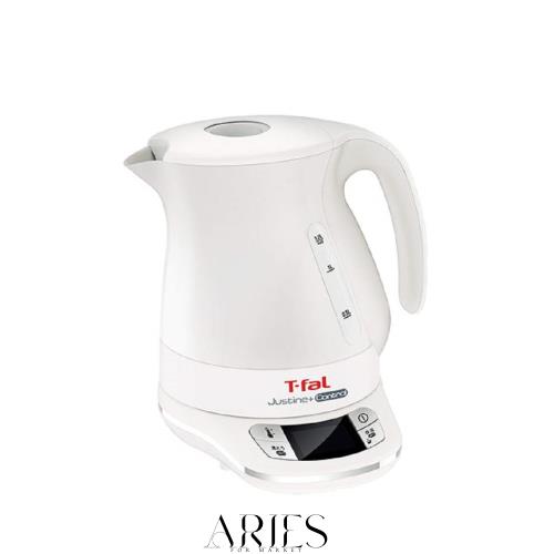 ティファール 電気ケトル 1.2L 温度調節 7段階 「ジャスティン コントロール ホワイト」 保温 自動電源オフ 空だき防止 KO7551JP