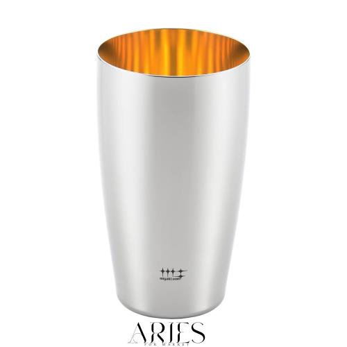 ヨシカワ ビアタンブラー 400ml (内面金メッキ仕上げ) 1pcs 磨き屋シンジケート YJ2716 Φ7.2x12.7cm