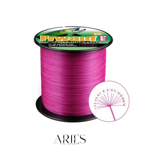 Frwanf 釣りライン PEライン 釣り糸 16編 ピンク 1000M 高強度 高感度 低伸度 高飛距離