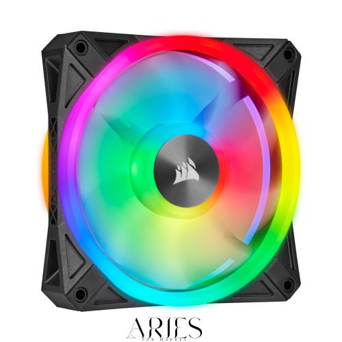 Corsair iCUE QL140 RGB 140mm 2連ファンキット PWM対応 PCケースファン CO-9050100-WW FN1376