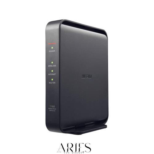 BUFFALO WiFi 無線LAN ルーター WSR-1166DHPL/N 11ac ac1200 866+300Mbps IPv6対応 デュアルバンド 3LDK 2階建向け 簡易パッケージ 日本