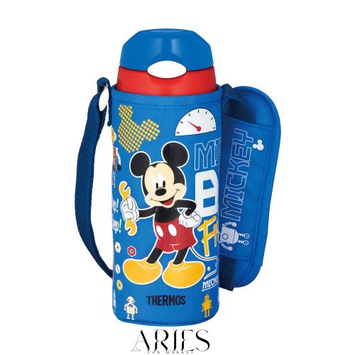サーモス 水筒 真空断熱ストローボトル 400ml ミッキー ブルーレッド 保冷専用 FHL-402FDS BL-Rの通販は