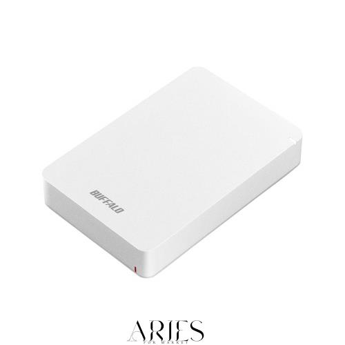 バッファロー BUFFALO USB3.1(Gen.1)対応 耐衝撃ポータブルHDD 5TB ホワイト HD-PGF5.0U3-GWHA