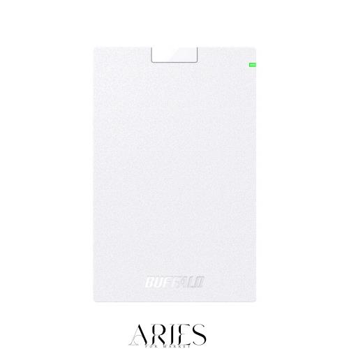 バッファロー BUFFALO USB3.2(Gen1)対応ポータブルHDD Type-Cケーブル付 1TB ホワイト HD-PGAC1U3-WA