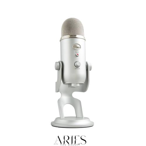 Logicool G Blue Yeti ゲーミングマイク BM400S USB コンデンサーマイク ゲーミング 実況 ストリーミング 配信 マイク シルバー PC Mac P