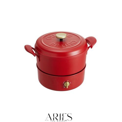 ブルーノ]BRUNO マルチグリルポット グリルポット BOE065 レッド