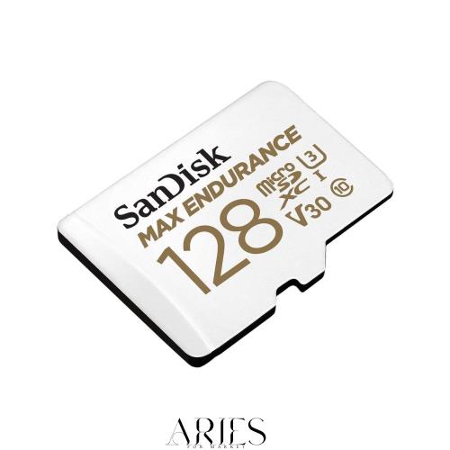 SanDisk 128GB MAX Endurance microSDXC Card with Adapter for Home Security Cameras and Dash cams - C10, U3, V30, 4K UHD, Micro SD