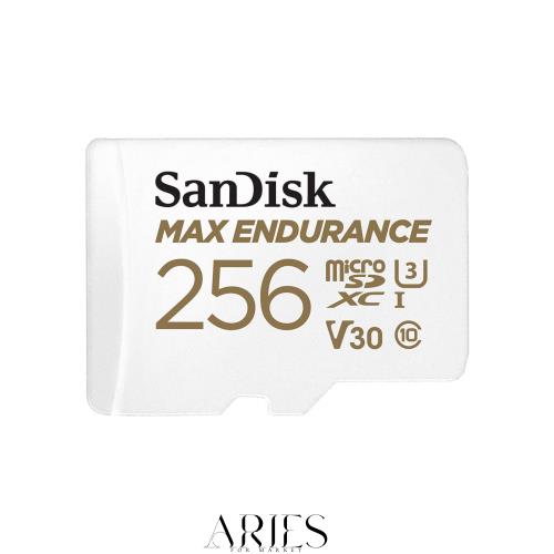SanDisk 256GB MAX Endurance microSDXC Card with Adapter for Home Security Cameras and Dash cams - C10, U3, V30, 4K UHD, Micro SD