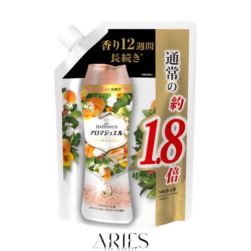 レノア ハピネス アロマジュエル ビーズ 衣類の香りづけ専用 アプリコット＆ホワイトフローラルブーケ 詰め替え 約1.8倍(805mL)の通販は