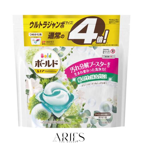 ボールド 洗濯洗剤 ジェルボール 洗濯水をデトックス グリーンガーデンミュゲ 詰め替え 60個約4倍