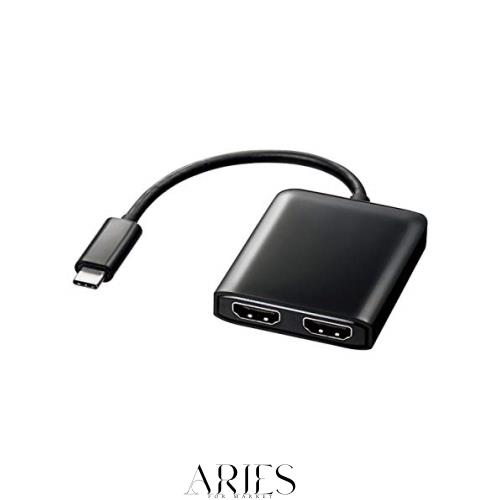 サンワサプライ USB Type-C MSTハブ(DisplayPort Altモード) Type-Cオス(入力)-HDMIメス 2ポート(出力) AD-ALCMST2HD 8,425円