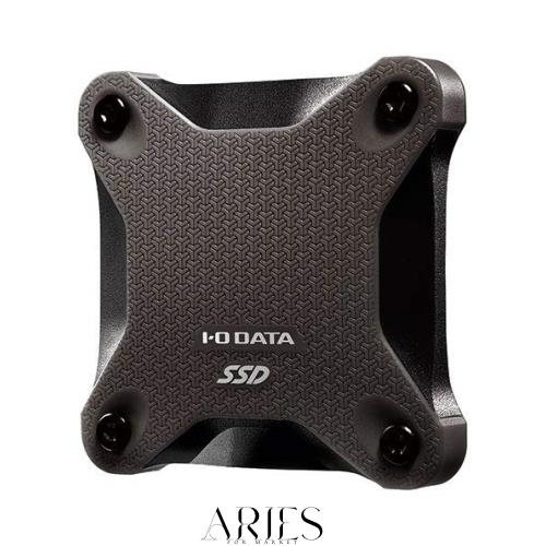 I/Oデータ USB3.1（Gen1）対応 外付けポータブルSSD 500GB（スモーキーブラック） SSPH-UT500K