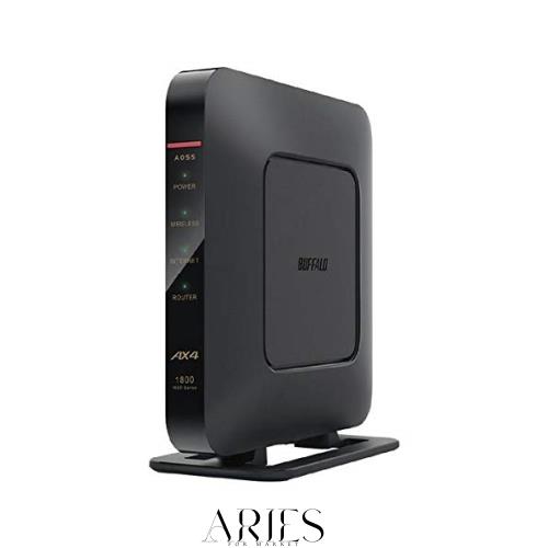 BUFFALO バッファロー 無線LANルーター エントリーモデル (Wi-Fi 6(11ax)対応/周波数2.4、5GHz/ブラック) WSR-1800AX4-BK