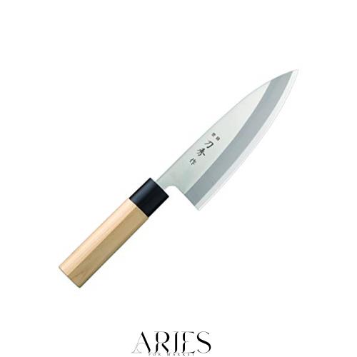 富士カトラリー 出刃 180mm 日本製 モリブデンバナジウム鋼 片刃 荒捌き 魚の頭を落とすなど、骨ごと叩き切る使い方にも対応 刀秀作 モリの通販は 6,601円