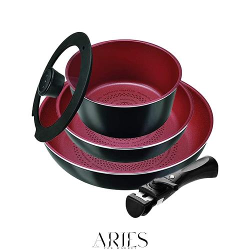 パール金属 鍋 クックウェア 5点セット A IH対応 ダイヤモンドコート クックサイン HB-5621の通販は 6,830円