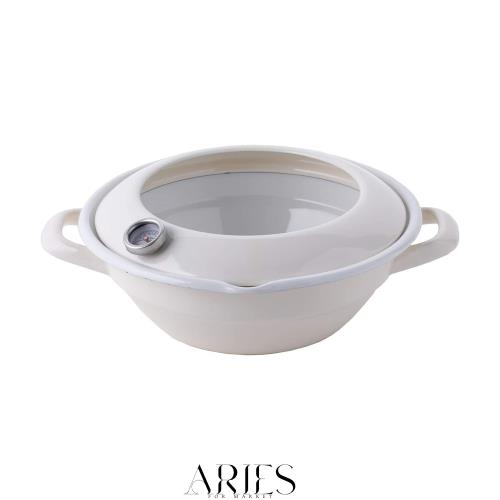 富士ホーロー(Fuji Horo) 天ぷら鍋 WH 24cm TP-24 W