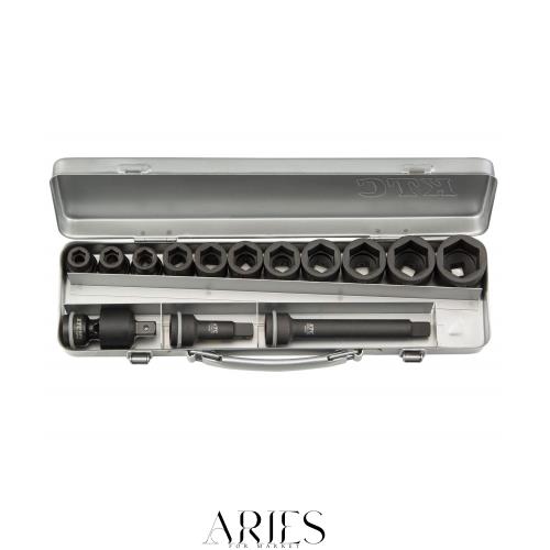 京都機械工具(KTC) 14点組 12.7SQ インパクトレンチ用 ソケットレンチセット スタンダード TBP411PA 23,562円