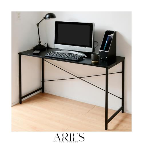 山善(YAMAZEN) デスク 幅120 耐荷重60kg 2口コンセント 傷・汚れ・水分・熱に強い天板 アジャスター付き 奥行49×高さ70cm シンプル パソ