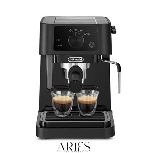 DeLonghi(デロンギ) De’Longhiエスプレッソメーカー スティローザ EC235J-BK カプチーノ ラテアート エスプレッソマシン ステンレス製ミ