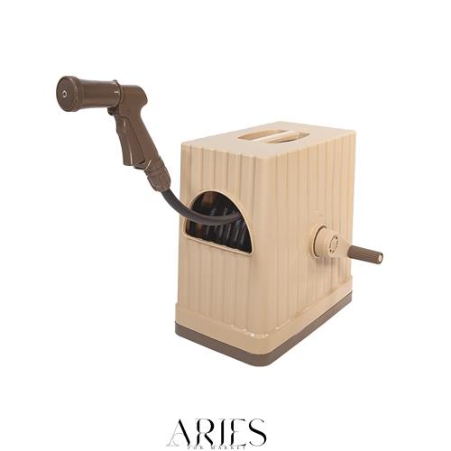 アイリスオーヤマ(IRIS OHYAMA) ホース ホースリール カバー付き 水やり EX 30M FHEXN-30 ベージュ