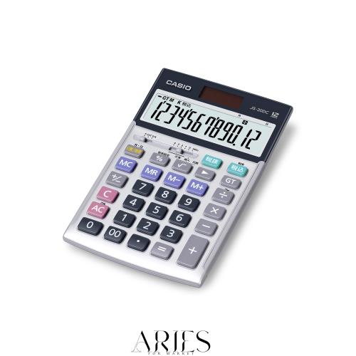 カシオ 本格実務電卓 12桁 日数＆時間計算 ジャストタイプ シルバー JS-20DC-N グリーン購入法適合 エコマーク認定