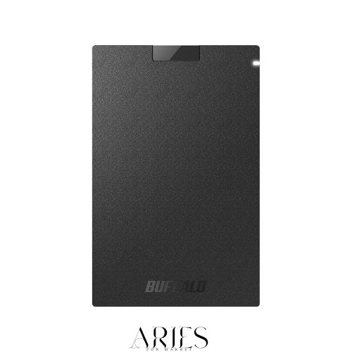 バッファロー SSD 外付け 500GB USB3.2Gen1 ポータブル コンパクト PS5/PS4対応(メーカー動作確認済) ブラック SSD-PG500U3-BC/N