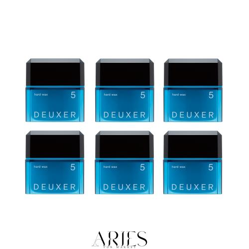ナンバースリー DEUXER(デューサー) ハードワックス5(6個セット) ヘアワックス フローラルベリー 青 (x 6)