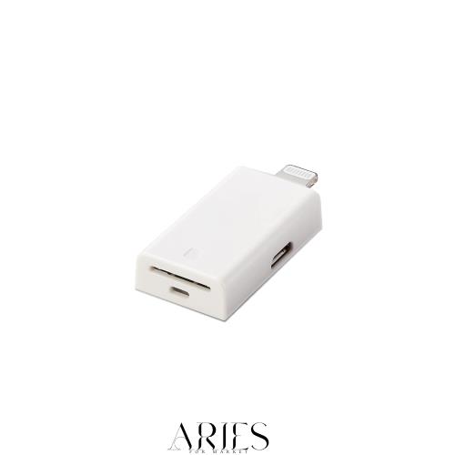 エレコム カードリーダー Lightningコネクタ接続 【Made for iPhone/iPad取得】 Type-Cアダプタ付 microSD専用 直挿し Mac Windows対応 の通販は