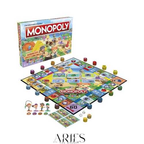 ハズブロ(HASBRO) モノポリー あつまれ どうぶつの森 キッズボードゲーム、子供にやさしい家族ゲーム、8才以上 2~4人のプレイヤーで遊ぶ