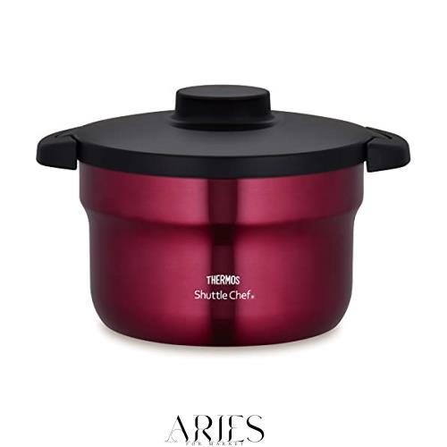 サーモス 真空保温調理器 シャトルシェフ 2.8L (3~5人用) レッド 調理鍋ふっ素コーティング加工 KBJ-3001 R