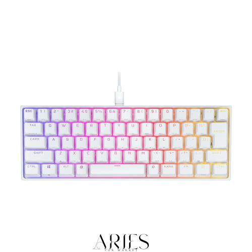 CORSAIR K65 RGB MINI 60%メカニカルゲーミングキーボード Cherry MX スイッチ採用 ホワィト CH-9194114-JP 日本語配列