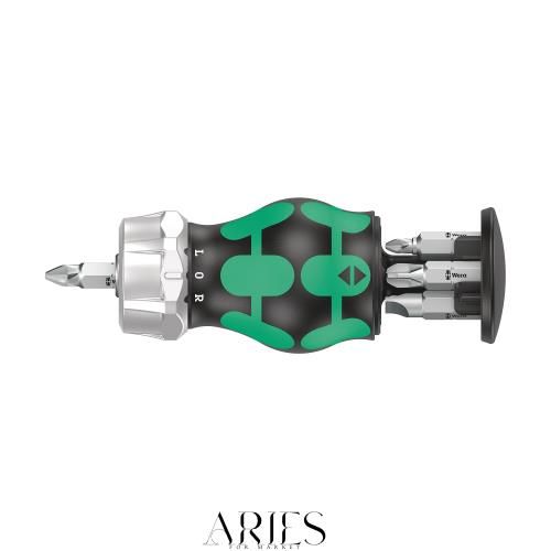 WERA ヴェラ ラチェット式 スタビードライバービットセット プラスマイナスビット6個内臓 008885