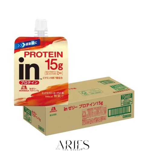 森永製菓 inゼリープロテイン15g 180g ×36個 タンパク質15g ホエイプロテイン コラーゲンペプチド ビタミンB群7種配合