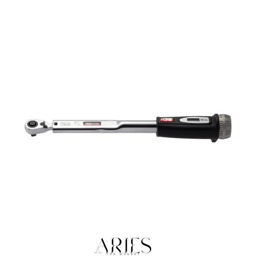 トネ(TONE) プレセット形トルクレンチ(ダイレクトセット・コンパクトヘッドタイプ) T2MN10CH-QL 差込角6.35mm(1/4”) ブラック 10N・m
