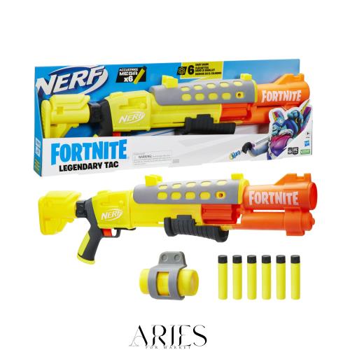 【Amazon.co.jp 押さえる】ハズブロ(HASBRO) ナーフ フォートナイト fortnite レジェンダリー TAC ダーツブラスター、黄色 高温発光 一巡り