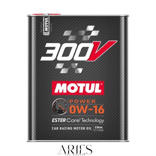 MOTUL(モチュール) 300V POWER(300V パワー)100%化学合成(エステルコア) エンジンオイル 0W-16 2L[正規品]