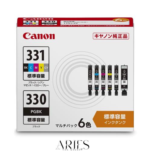 キヤノン Canon 純正 インクカートリッジ BCI-331(BK/C/M/Y/GY)+330 6色マルチパック BCI-331+330/6MP