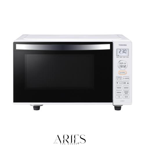 TOSHIBA(東芝) 電子レンジ 17L ER-WS17(W) ホワイト 自動あたため バックライト液晶 一人暮らし お弁当 単機能 フラットテーブル 入学・