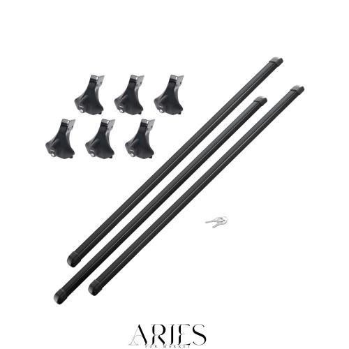 カーメイト(CARMATE) INNO ハイエース 200系 用 業務用 ルーフキャリア フルセット 脚立積み 6本足 BU200