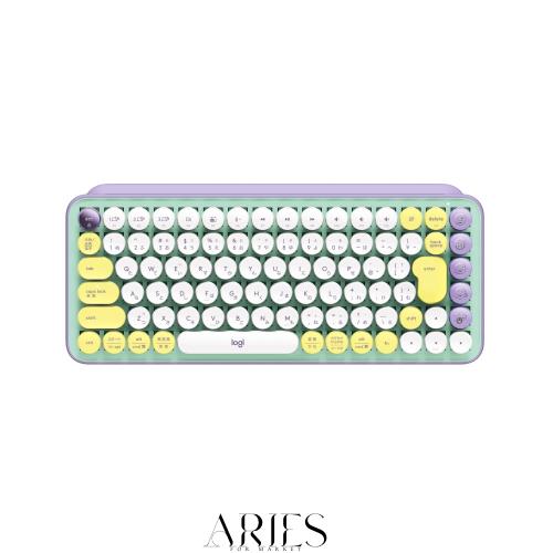 ロジクール POP KEYS K730PL メカニカル ワイヤレス キーボード パープル 日本語配列 メカニカルキーボード ワイヤレスキーボード blueto