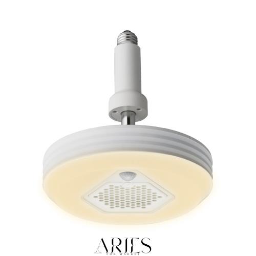 ドウシシャ オゾン発生器搭載 小型ライト ソケットモデル 人感センサー付き 60W 電球色 ルミナスLED