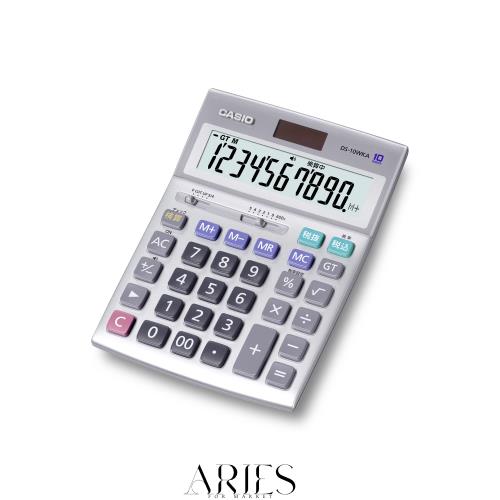 カシオ 本格実務電卓 10桁 検算機能 デスクタイプ DS-10WKA-N グリーン購入法適合 エコマーク認定