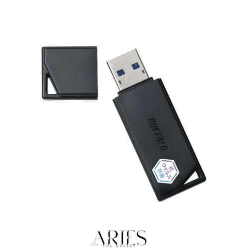 バッファロー BUFFALO USB3.2(Gen1) 抗ウイルス・抗菌USBメモリ RUF3-KVB128G-B/N