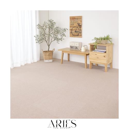 【日本製 撥水 消臭 洗える】サンコー ずれない ジョイントマット キッチンマット リビング 45×60cm ベージュ 36枚 カーペットタイプ お