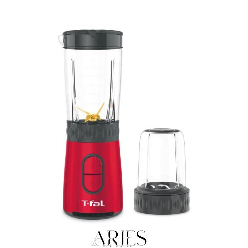 ティファール ミキサー 600mL コンパクト 300W ハイパワー ミル付き 「ミックス＆ドリンク ネオ ルビーレッド」 スムージー BL13C5JP