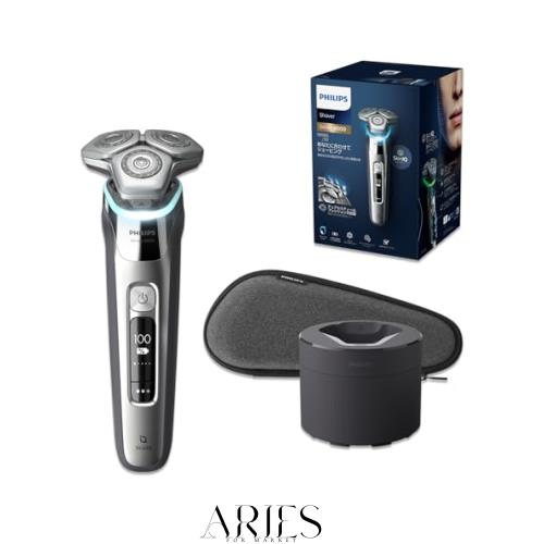 フィリップス 電気シェーバー 9000シリーズ 洗浄機付きモデル 電動 髭剃り メンズ (72枚刃・回転式/SkinIQテクノロジー ・お風呂剃り ＆